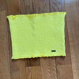 Yellow tube top